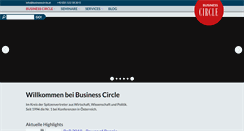 Desktop Screenshot of businesscircle.at