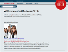 Tablet Screenshot of businesscircle.at